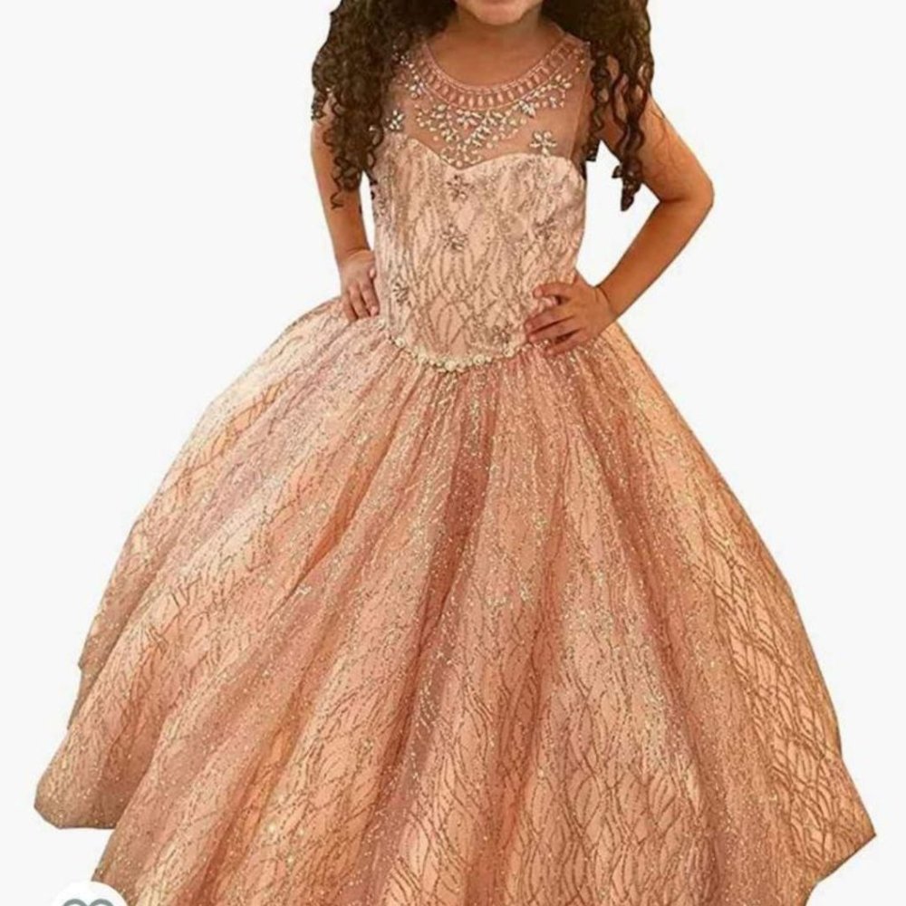 Gorgeous formal gown size 11 rose gold